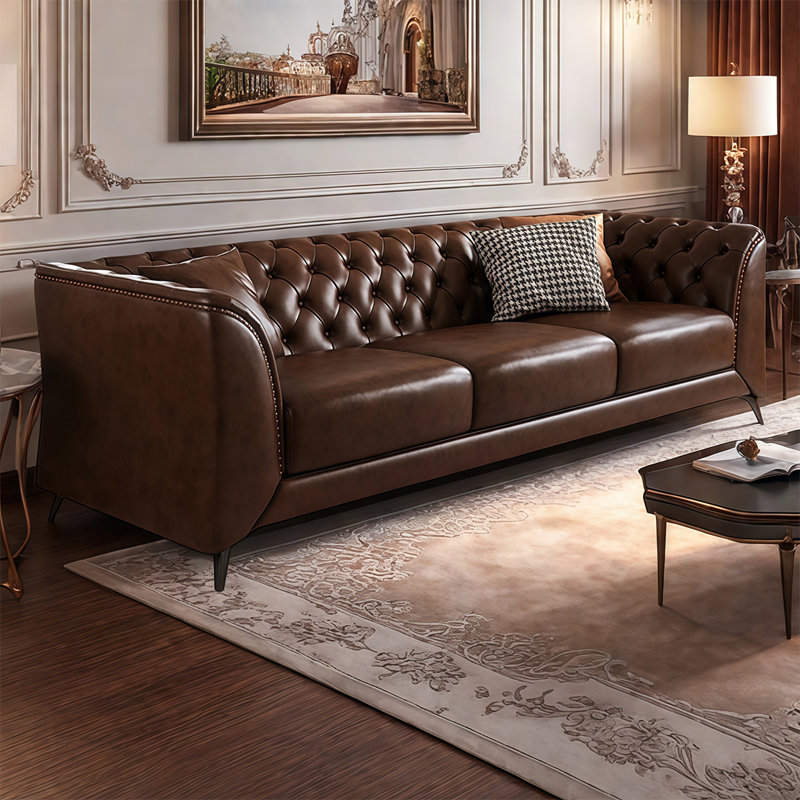Canapé à lumière droite American American, 3, H 31,49 po x l 84,64 po x P 35,43 po