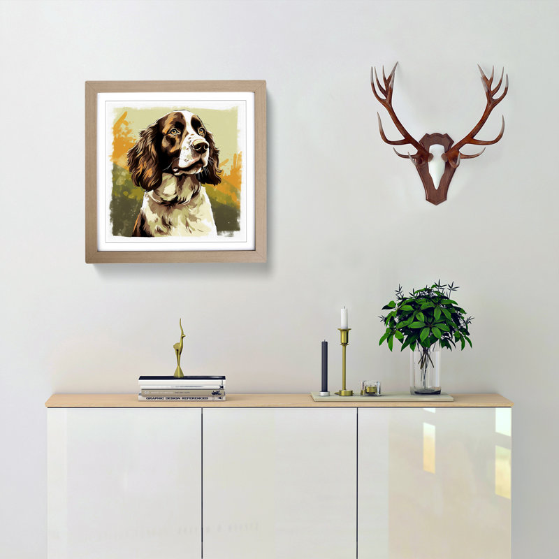 Single Picture Frame Print on Wood, Oak