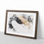 Strings of a White Bass Guitar - Picture Frame Graphic Art Print-56877479-56877480