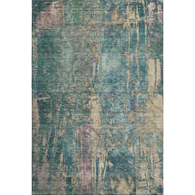 Premium Machine Washable Mayfield AMF2236 Abstract Rug