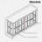 Antique Sideboard With 4 Glass Doors, Adjustable Shelves, Metal Handles And Led Light Strip-1359062334