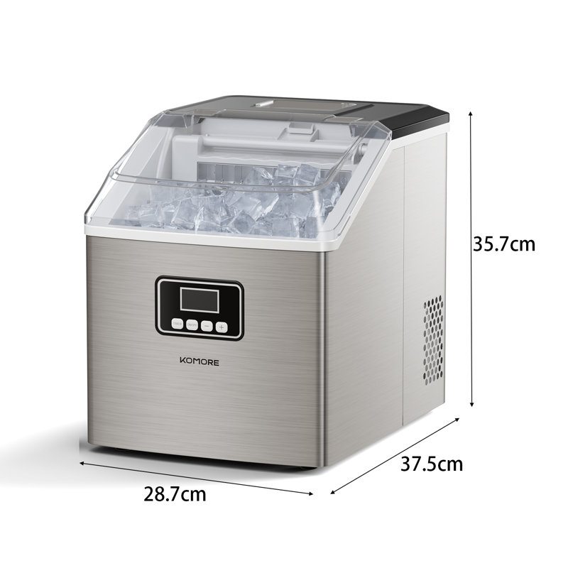 Living And Home 44.1 Lb. Daily Production Cube Clear Ice Portable Ice Maker