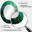 Emerald Euphoria II - miroir décoratif paysager, miroir mural vert, impression d'art en métal-121544140-121544143