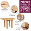 Farris Extendable Oak Solid Wood Dining Table