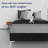 Marcijona 15" Premium Velvet Material Wood Box Spring/Bed Frame, Durable, Stylish, Multi Color-88932901-88932894