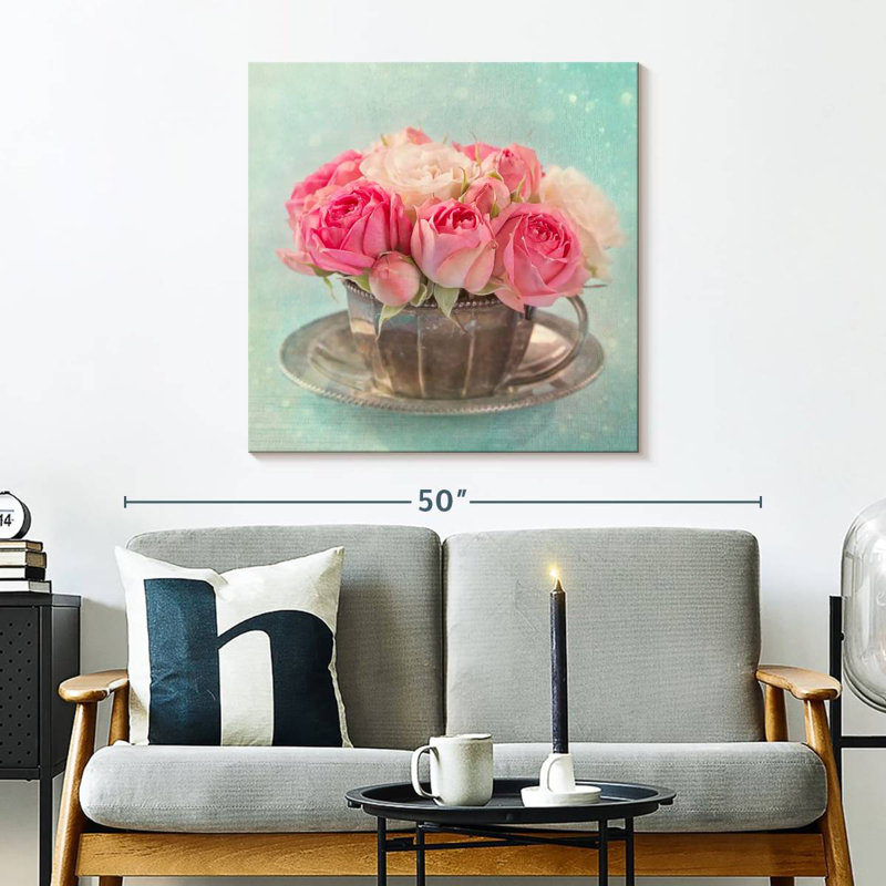 Harnek Roses Teacup Bouquet, 30" H x 30" W