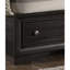 Lit double traditionnel gris avec rangement - bois d'ingénierie et fonctionnalité pratique