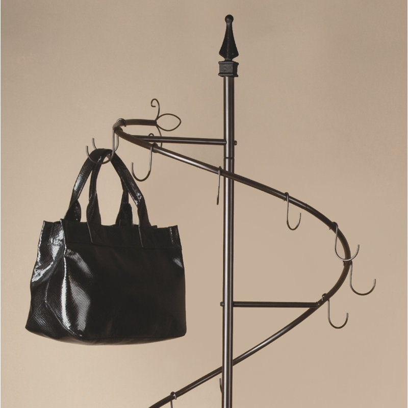 Purse Tree Spiral Purse Rack Ebern Designs Spiral Metal 15 Hook