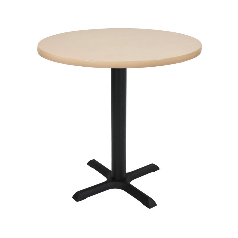 Table de pause ronde 30 po L, Noir, Érable