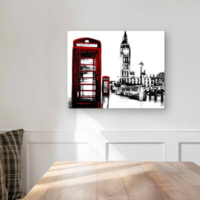 Telephone Box and Big Ben Metal Print | Best Sellers Decor