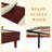 Solid Rubber Wood Dark Walnut Bedframe No Box Spring Needed,800lbs Capacity-874235152-874235154