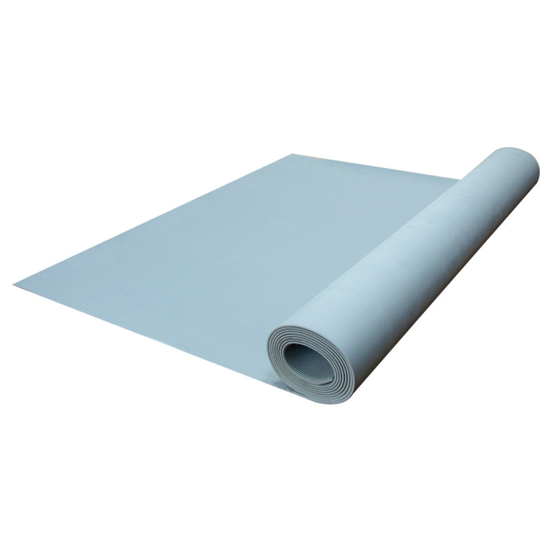 Revêtement de sol pour garage en caoutchouc à nervures fines Cal-Inc., H 0,14 po x l 36 po x L 120 po, Dark Gray