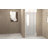 Pivot Shower Door, Brushed Nickel Aluminum Frame, Half Frame ,1/4"(6Mm) Tempered Glass Explosion Proof Film-121059788