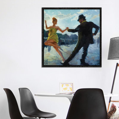 Tango in the Piazza 1 Piece Painting on Canvas