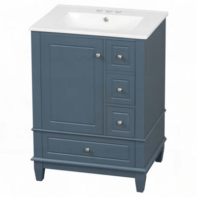 Meuble-lavabo 24 po avec lavabo en céramique