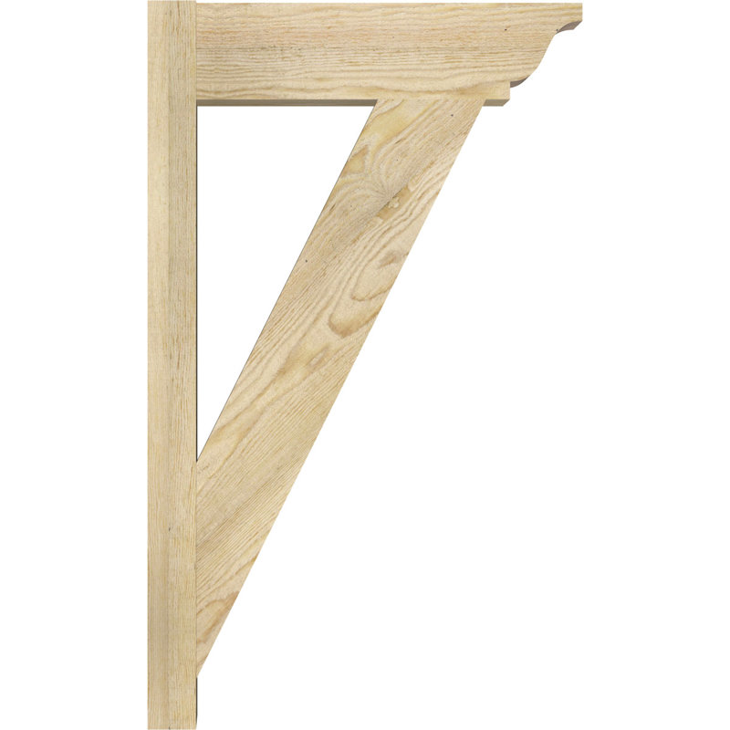 Persienne traditionnelle en bois rustique, Sapin Douglas de 6 po (sciage brut), P 30 po x H 36 po