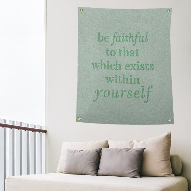 Tapisserie de polyester fidèle à votre quote, H 36 po x l 26 po, Vert