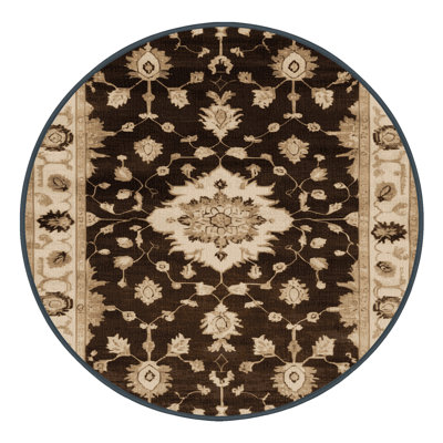 Machine Washable Overdyed Black Area Rug