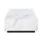 Klusek 47'' Modern Faux Marble White Glass Coffee Table-931796881