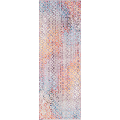 Tapis lilas / mauve à motif géométrique Beatty