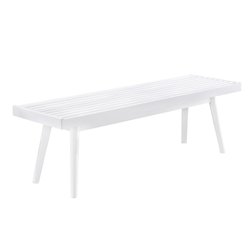 Larwich Solid Wood Slatted Bench