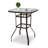 Kiyo Square Outdoor Bar Table With Umbrella Hole , 31.5'' in. W 31.5'' in. D-1063902331
