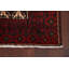 Tapis ivoire / rouge en laine noué à la main de conception unique 3 pi 7 po x 6 pi 4 po années 1990 Hawwa