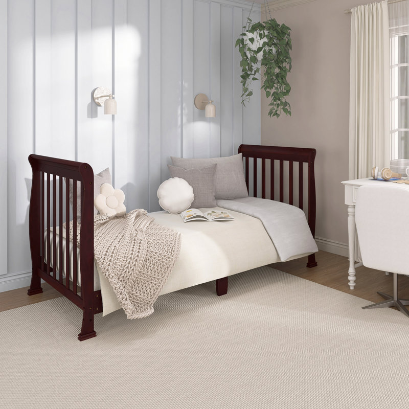 Lit de bébé convertible 7-en-1 Violet, Espresso
