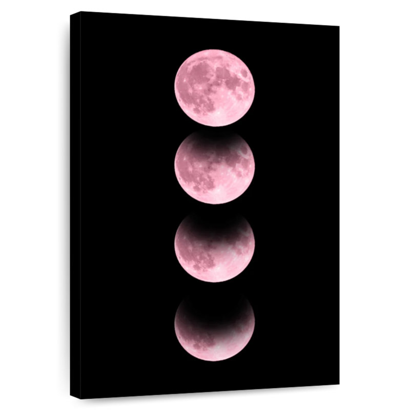 Lune rose pastel Oberle, H 39 po x l 26 po