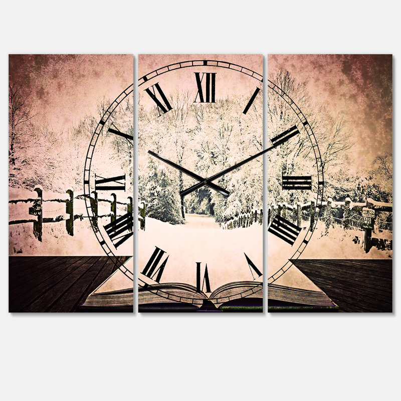 Winter Wonderland - Horloge murale traditionnelle