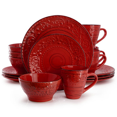  Radiance Ocean Bloom 16-Piece Dinnerware Set