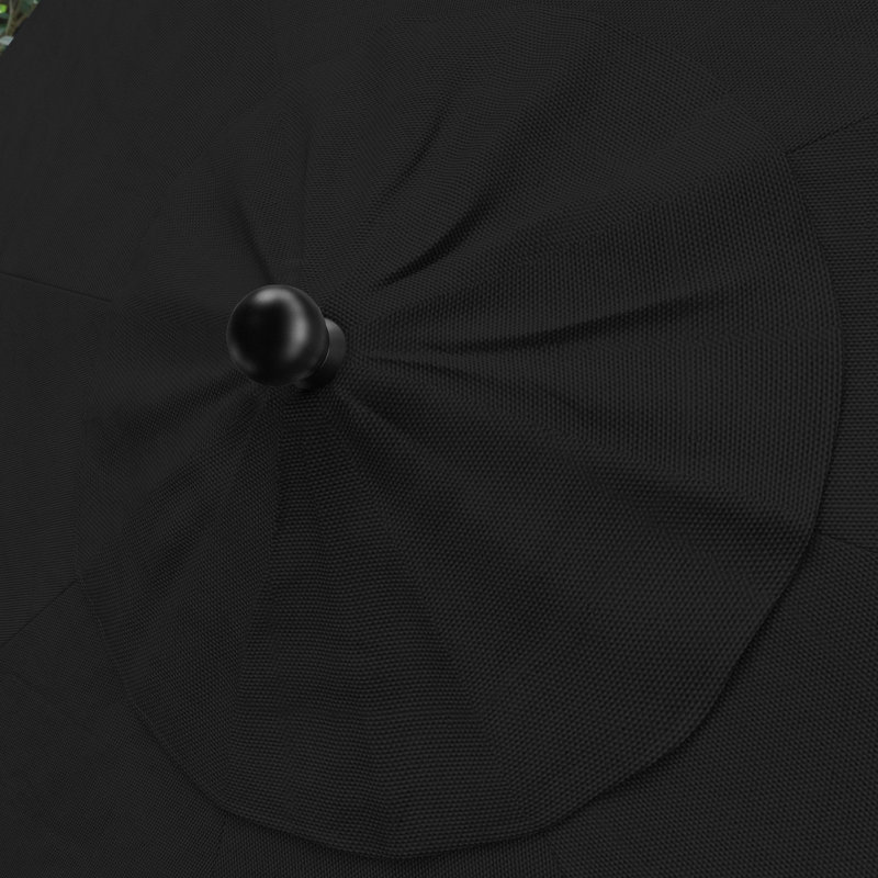 Parasol de marché 9 pi Montiara, Noir