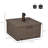 Jarboe 3-in-1 Outdoor Umbrella Base, Coffee End Table, Flower Box Planter, 175lbs Capacity Patio Umbrella Stand Table with Wheels and Handles-1505465196