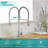 Single Handle Spring Kitchen Faucet with Sprayer and Soap Dispenser-93068658
