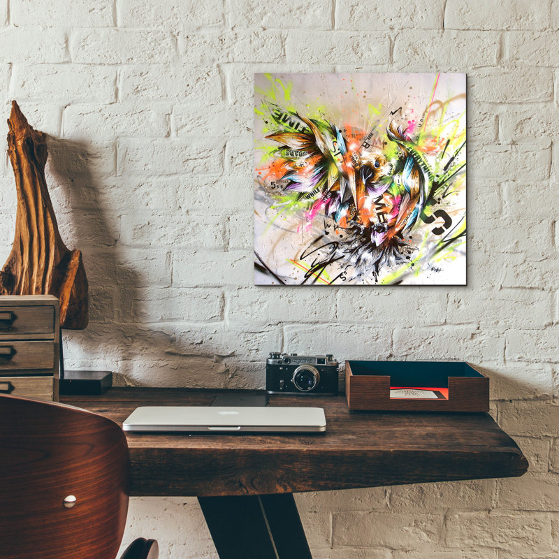 «Sprout» par Taka Sudo, art en verre acrylique, H 12 po x l 12 po x P 0,13 po