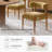 Lambrecht Modern Chenille Dining Chairs with Solid Wood Legs-990562-990560