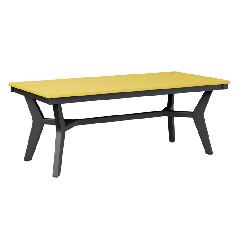 Table basse berlinoise Berlin, Noir, Jaune soleil levant