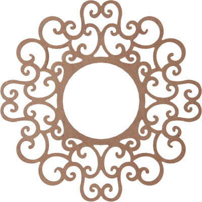 Médaillon de plafond 28 po x 28 po x P 3 3/4 po x P 3/8 po Reims