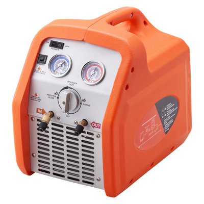3/4 HP Portable Refrigerant Recovery Machine - High Efficiency HVAC AC Recycle Tool with Auto Shutoff & Self-Cleaning for R134A, R22, R410A