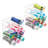 mDesign Plastic Stackable Water Bottle Storage Organizer Rack - 8 Pack, Clear