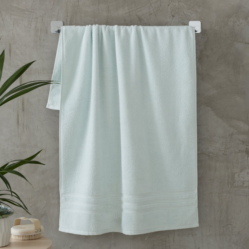 Zero Twist 100% Cotton Bath Towel, Duck Egg