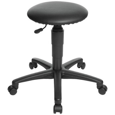 Adjustable Height Ergonomic Stool with Removable Casters/Wheels