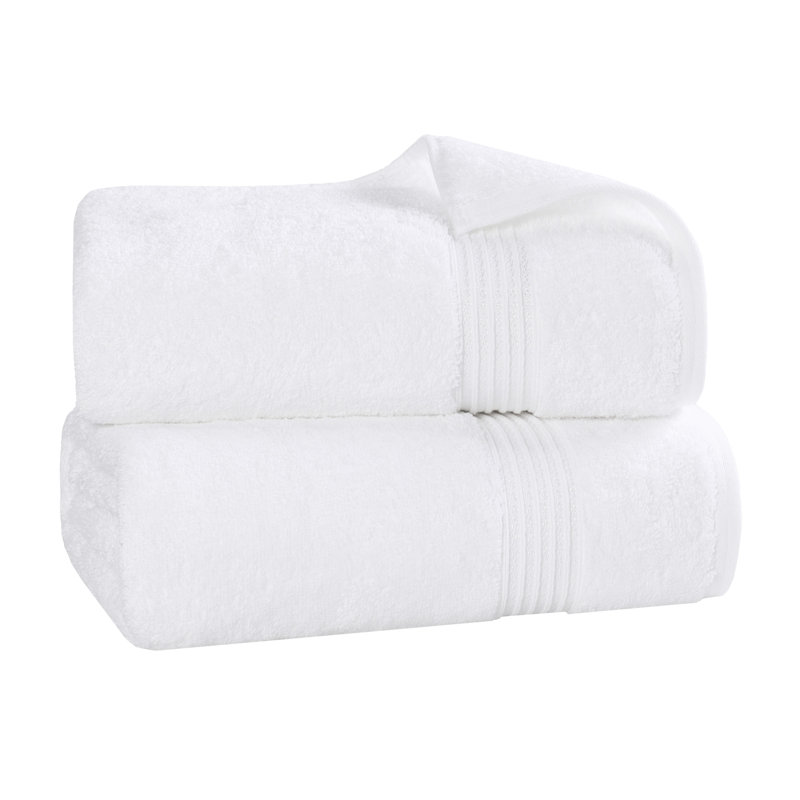 Ensemble de draps de bain ou de serviettes Oleg Heritage, Blanc, Serviettes de bain ‑ emballage de deux