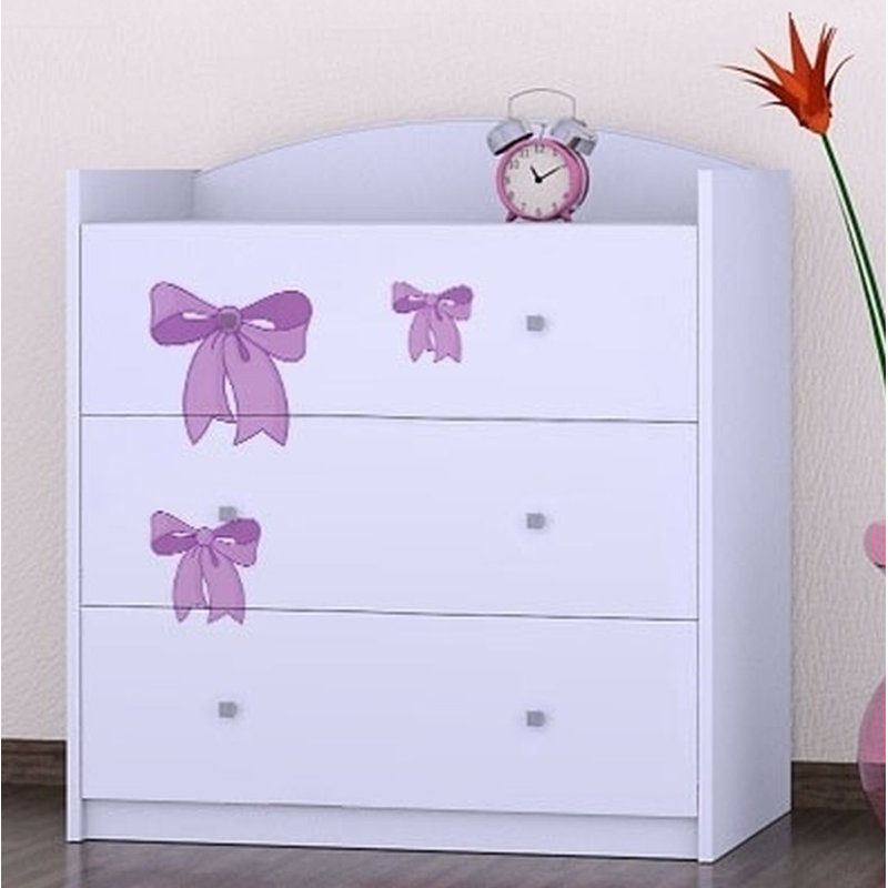 3 Drawer Chest, White