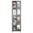 4-Tier All-Steel Rotating Bookshelf With 360° Wheels, Large Size Sturdy & Spacious Book Rack, New Style Black Bookshelf,Easy Assembly-1535063713