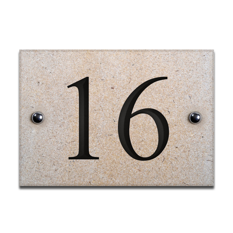 Chebanse 10cm H Stone House Number, 47, Black