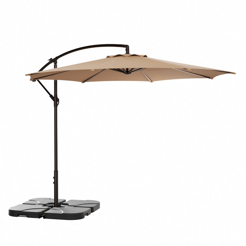 Parasol déporté Hartt de 3 m, Beige