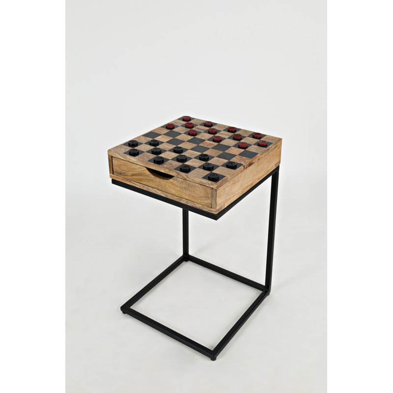 Bulloch Checkerboard End Table with Storage