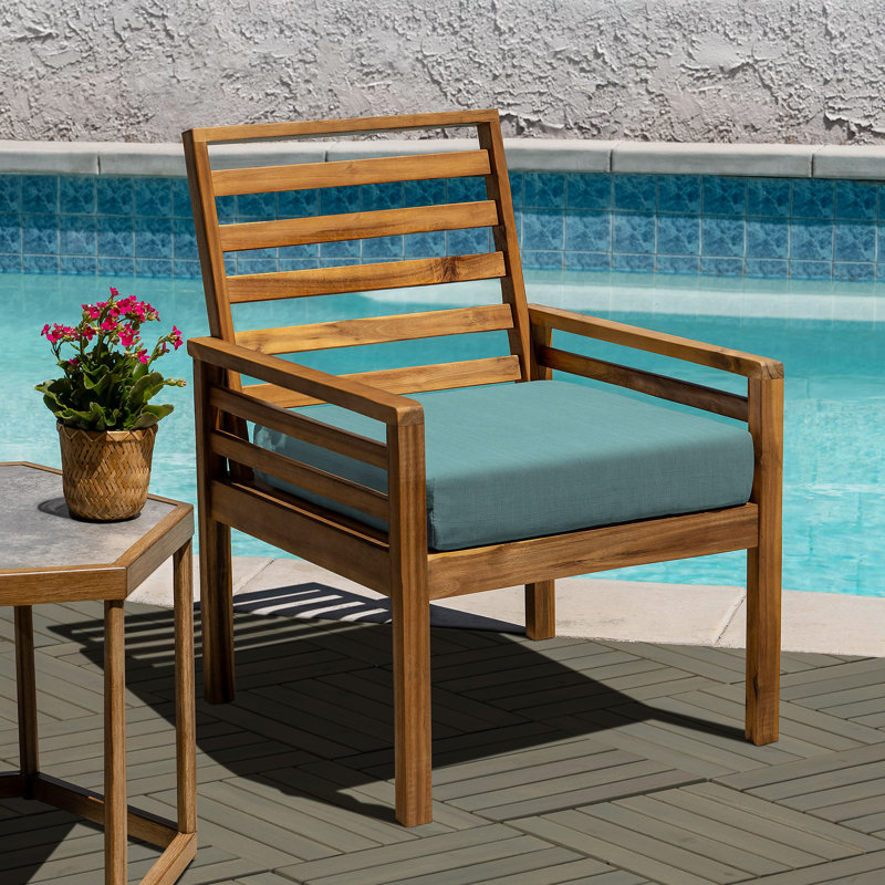 31cm L x 31cm W Solid Wood Interlocking Deck Deck Tile Kit, Muted Green