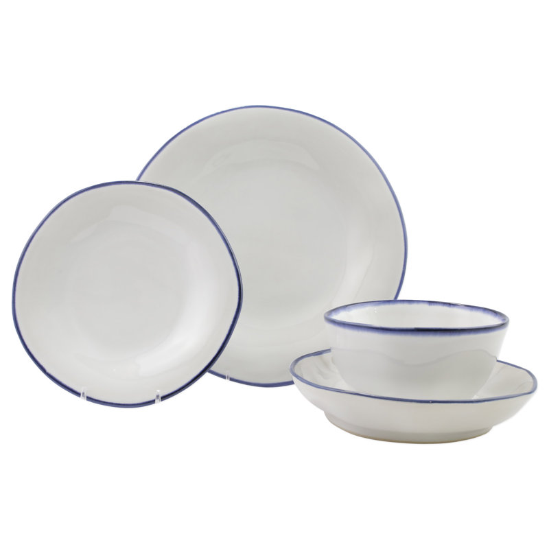 Aurora Piece Handmade Stoneware Dinnerware Set